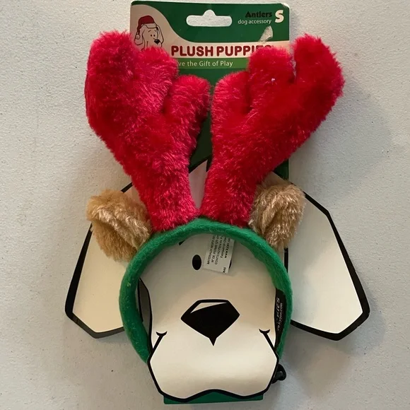 Small Dog Antlers: NWT Plush Puppies - Picture 1 of 1